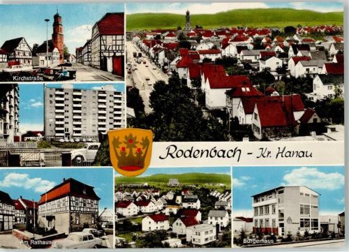 63517 W6458 Rodenbach b Hanau - Kirchstrasse Rathaus Bürgerhaus