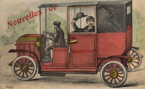 60110 Amblainville - Sandricourt (Frankreich) Leporello II (Stauchung, minimaler Einriss)