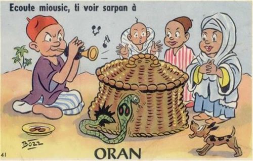 Oran Oran (Algerien) Leporello, signiert Bozz I-II (fleckig RS, Stauchung)