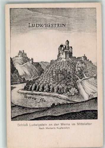 Ludwigstein Schloss sign. Merian