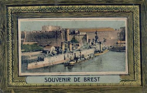 29200 Brest - Brest (Frankreich) Leporello Hafenpartie II (Ecken abgestossen, Stauchung, fleckig VS)