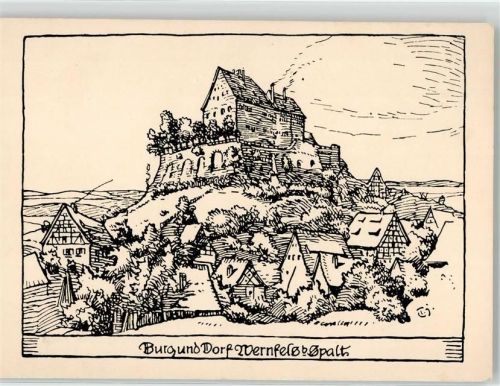 Wernfels Burg und Dorf Jugenderholungsheim Wernfels