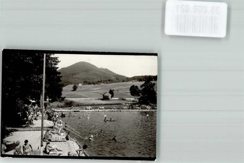 Benediktbeuern Schwimmbad Ort handschriftlich Foto Original aus Archiv eines Ansichtskartenverlags