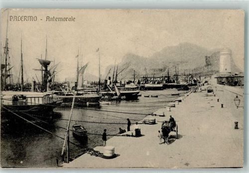 90100 Palermo - Antermorale Schiffe Leuchtturm