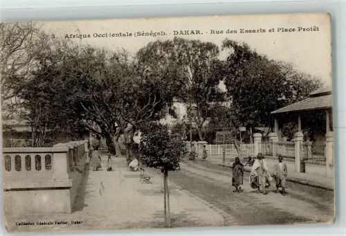 Dakar Afrique Occidentale Nr 3 Rue des Essarts et Place Protet