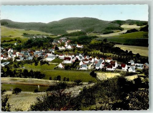 Hachen Panorama des Ortes mit Kirche Maria Opferung Foto Original aus Archiv eines Ansichtskartenverlags Ort handschriftlich