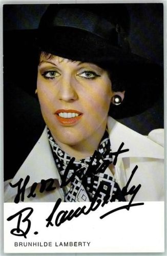 Brunhilde Laberty Autogramm origin. Unterschrift