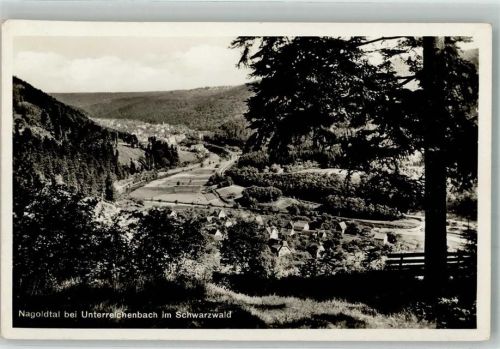 Unterreichenbach Panorama des Ortes mit dem Nagoldtal