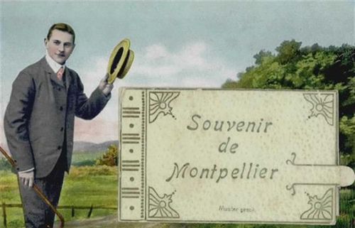 34000 Montpellier - Montpellier (Frankreich) Leporello I-II (Ecken abgestossen)