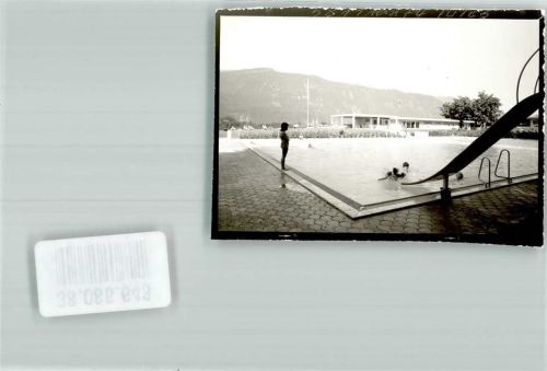 Farchant Schwimmbad Foto Original aus Archiv eines Ansichtskartenverlages