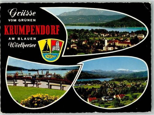 Krumpendorf 1965 Schwimmbad Wörthersee Liftpost