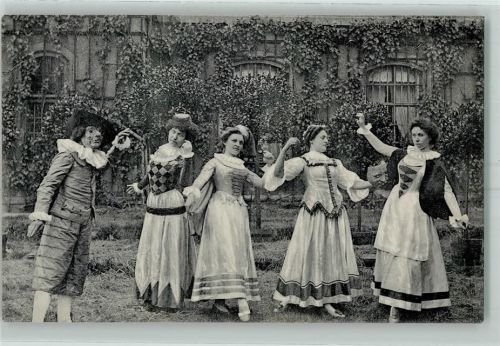 Meißen 1910 200-Jahr-Feier kgl. Porz. Manufaktur Tartaglia und vier Ballerinen ital. Komödie Kostüme