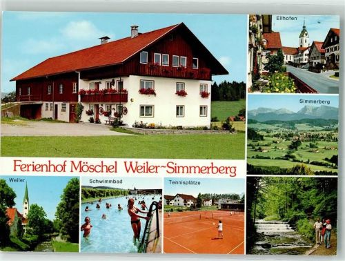 Weiler-Simmerberg Tennis Schwimmbad Ferienhof Möschel