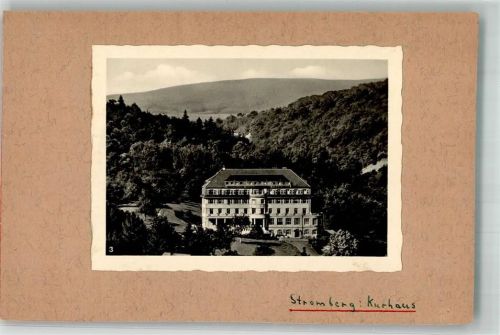 Stromberg Kurhaus Bild aufgeklebt Ort handschriftlich