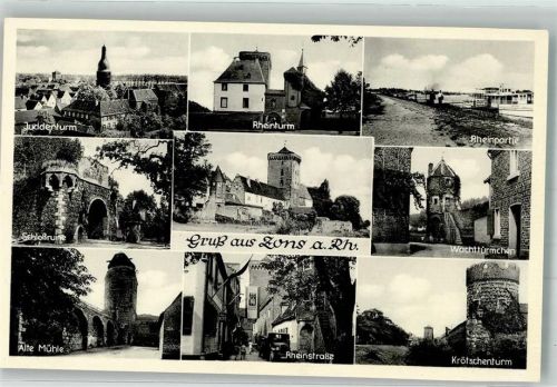 Zons Schloss Ruine Alte Mühle Krötschentrum Juddenturm