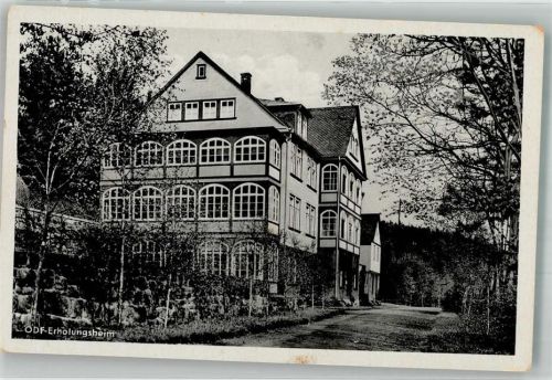 Frankenhain Pension ODF Erholungsheim Ritter-Karte