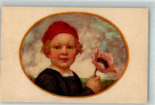 München 1913 Münchner Kindl mit Blume Bayerischer Blumentag Ganzsache