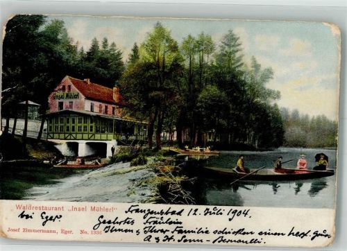 Frantiskovy Lazne 1904 Gasthaus Insel Mühlerl