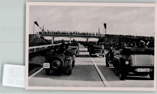 München Sammelbild Eröffnung der ersten Teilstrecke der Reichsautobahn Sammelwerk Nr. 15 Adolf Hitler Nr. 120 Gruppe 67