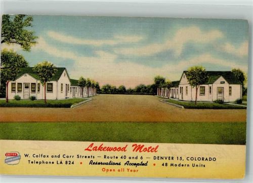 Denver 1954 Hotel Lakewood Motel