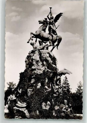 Herrenchiemsee Pegasusbrunnen im Schlosspark