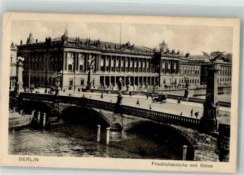 Berlin Mitte 1927 Friedrichsbrücke und Börse