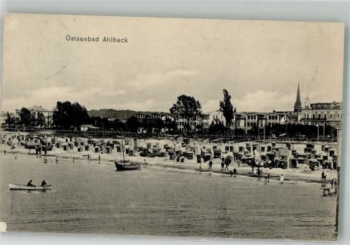 Ahlbeck 1913 Schwimmbad Strand