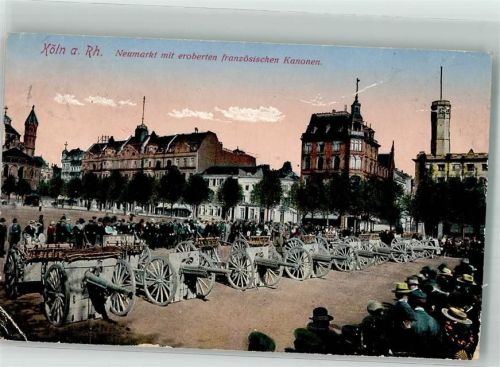 Köln Altstadt-Süd 101 Neumarkt m. eroberten französischen Kanonen