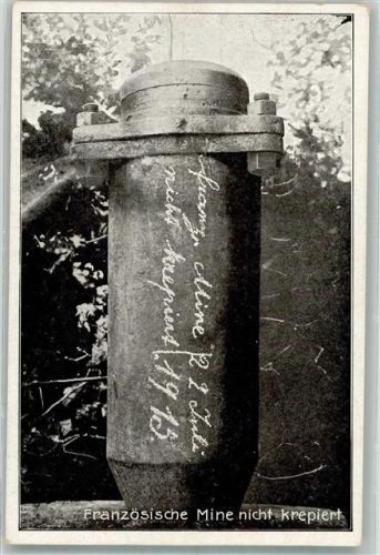 Französische Mine nicht detoniert 1915