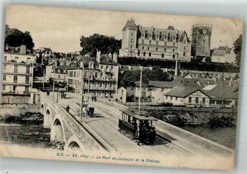 Pau Schloss Straßenbahn Le Pont de Jurancon