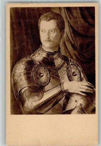 sign. Bronzino Agnolo Poetrait Cosima de Medici Rotogravur Ser. I. 6.