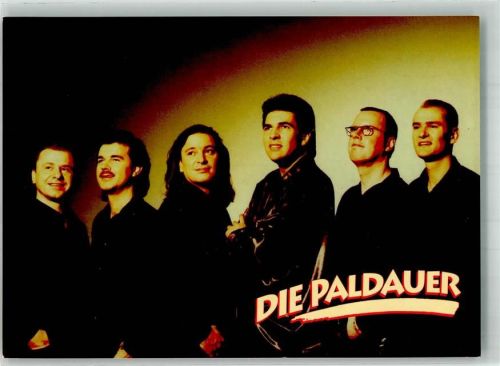 Portrait der Musikgruppe Die Paldauer Werbekarte