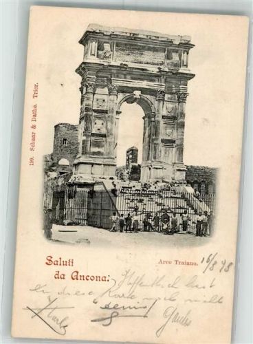 Ancona 1898 Denkmal Arco Traiano