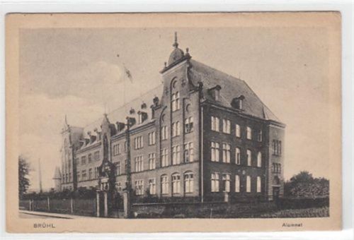 Brühl. Alumnat ungelaufen Leicht bügig, leicht fleckig, leichte Abschürfungen, sonst gut erhalten