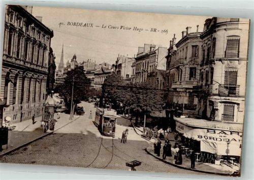 Bordeaux Gasthaus Cafe Straßenbahn Le Cours Victor Hugo