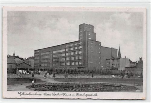 Gelsenkirchen. Hans Sachs-Haus Froschquartett. Feldpost Ecken mit Albumabdrücken, leichte Eckabschürfungen, sonst gut erhalten
