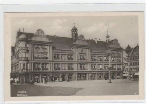 Torgau Torgau mit Rathaus. Feldpost, mit Stempel von 1944. Gute Erhaltung.