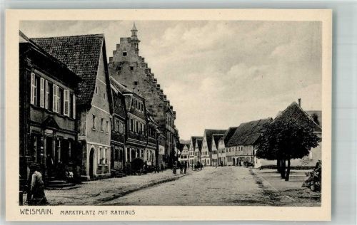Weismain Marktplatz mit Rathaus