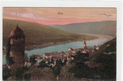 Zell a.d. Mosel ungelaufen leichte Abschürfungen, leichter Bug unten rechts, sonst gut erhalten