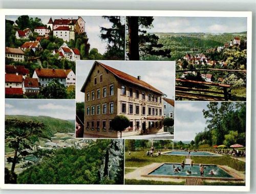 Egloffstein Sanatorium BDK-Erholungsheim Burg Egloffstein Schwimmbad