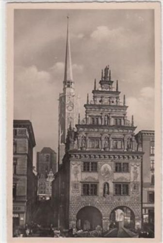 Neisse Neisse / Nysa. Rathausturm Kämmereigebäude ungelaufen Rückseite leicht fleckig, sonst gut erhalten