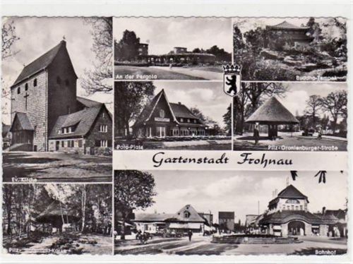 Berlin Reinickendorf, Frohnau mit 7 Abbildungen gelaufen von 1962 kleiner Knick unten links und oben rechts, sonst gut erhalten