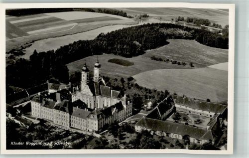 Roggenburg Fliegeraufnahme vom Prämonstratenser Kloster Roggenburg