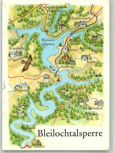 Saalburg Bleilochtalsperre Umgebung Karte Zoppoten Röppisch Gräfenwarth Kulm Adler Kloster