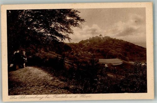 Schaumburg 1928 Das Schloss auf bewaldeten Hängen