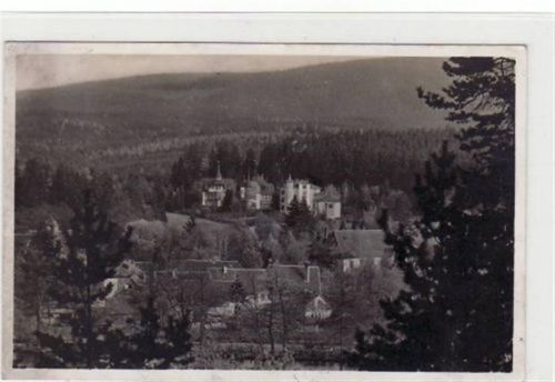 Georgenthal Fotokarte von Georgenthal. Villen im Schwimmbachtal gelaufen 1939 Eckbug oben links, sonst gut erhalten.