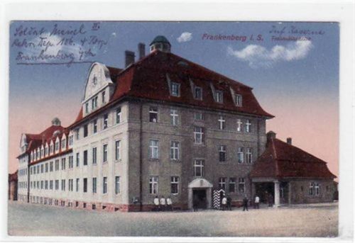 Frankenberg Frankenberg mit Train - Kaserne. Feldpost, mit Stempel von 918 kleiner Knick unten links, sonst gut erhalten.