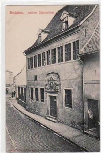 Lutherstadt Eisleben Eisleben mit Luthers Geburtshaus ungelaufen Gute Erhaltung.