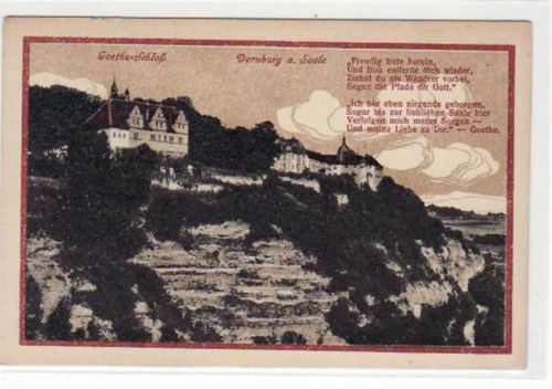 Dornburg Dornburg a.d. Saale, Motiv mit Goethe - Schloss ungelaufen Gute Erhaltung.