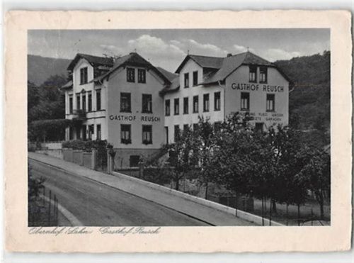 Obernhof Obernhof (Lahn). Gasthof Reusch gelaufen. Marke entfernt. Leicht bügig, leicht fleckig, sonst gut erhalten